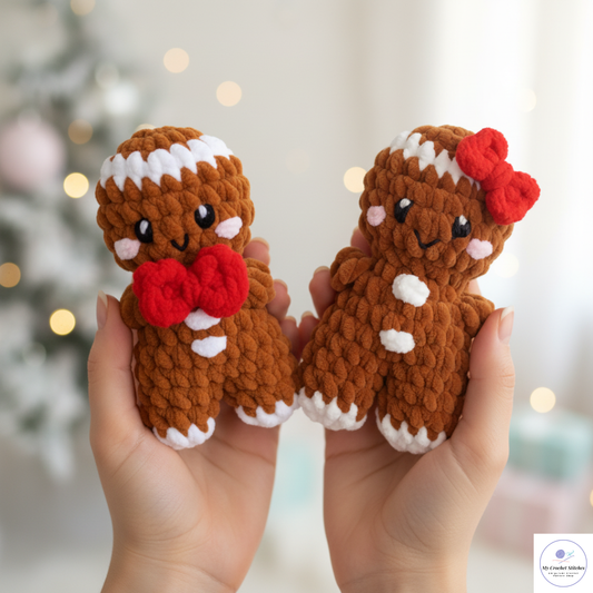πͺ Mini Gingerbread Duo β Amigurumi Crochet Pattern PDF β My Crochet Stitches