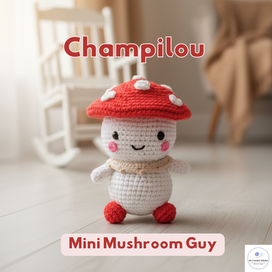 🍄 Mini Mushroom Guy – Amigurumi Crochet Pattern PDF – My Crochet Stitches
