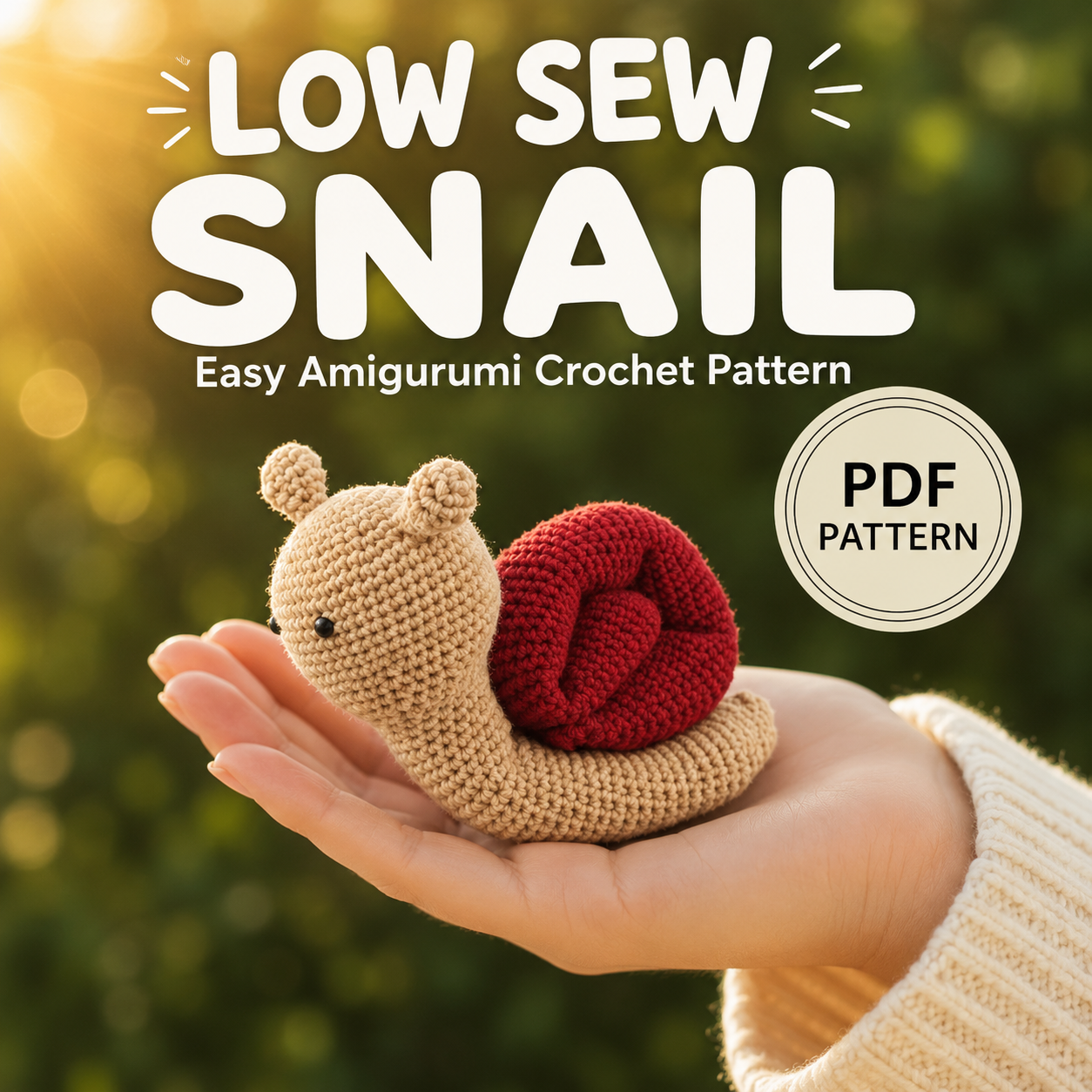 🐌 Sienna the Snail - Crochet Pattern