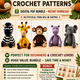 Easy Safari Animals Amigurumi Crochet Pattern Bundle