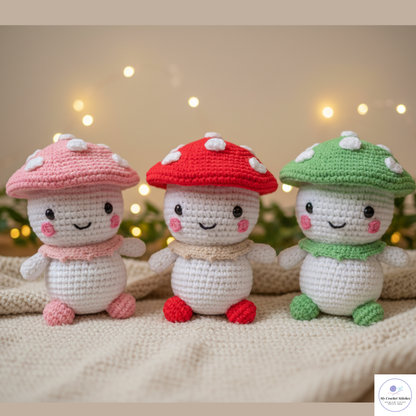 🍄 Mini Mushroom Guy – Amigurumi Crochet Pattern PDF – My Crochet Stitches