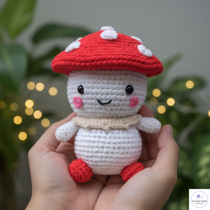 🍄 Mini Mushroom Guy – Amigurumi Crochet Pattern PDF – My Crochet Stitches