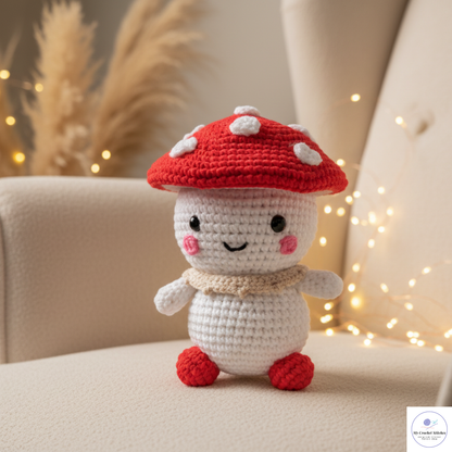 🍄 Mini Mushroom Guy – Amigurumi Crochet Pattern PDF – My Crochet Stitches
