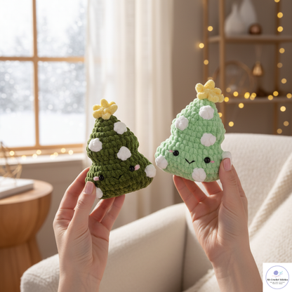🎄 Mini Christmas Tree Plush – Amigurumi Crochet Pattern PDF – My Crochet Stitches