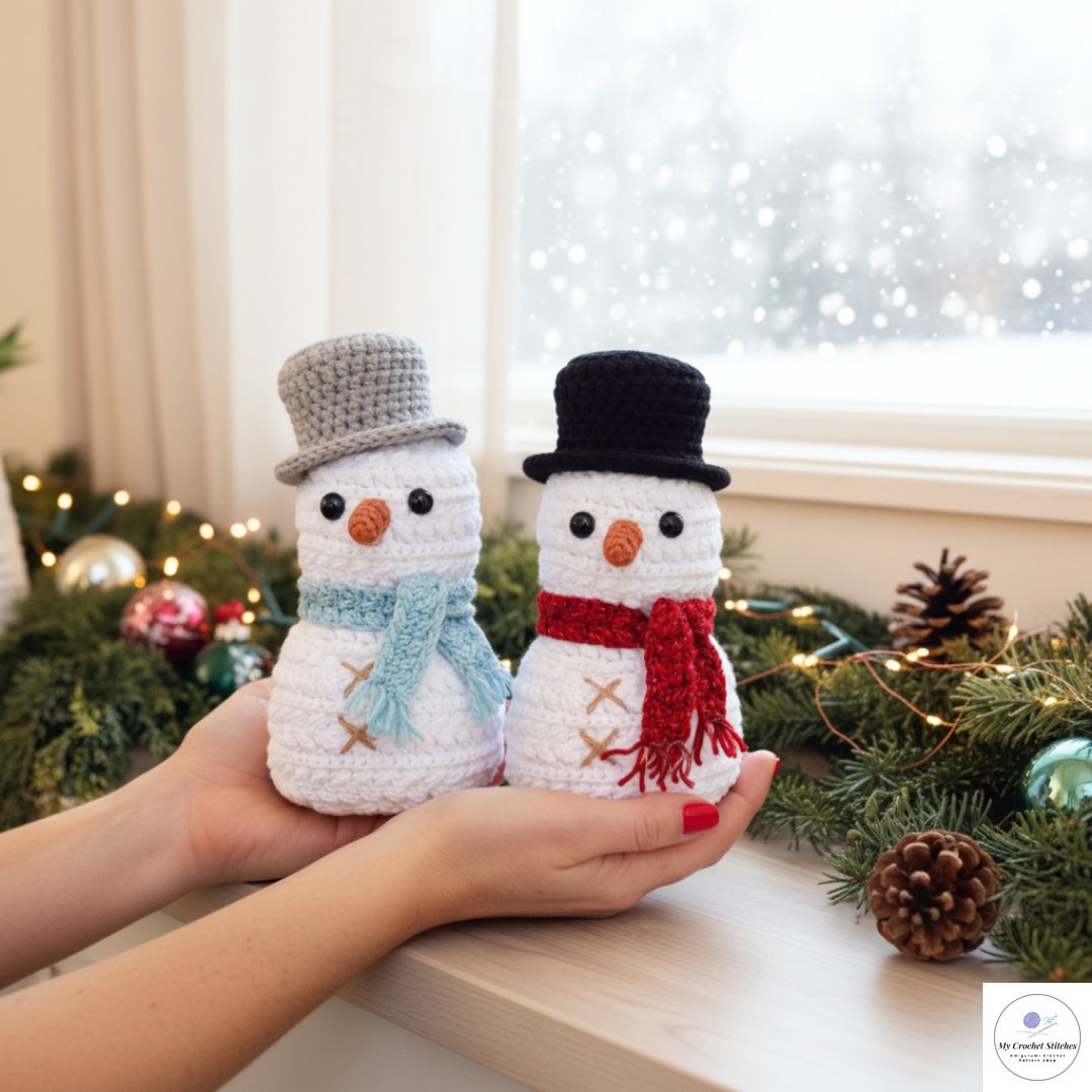 ☃️Harvest Loop Stitch™ Snowman – Amigurumi Crochet Pattern PDF – My Crochet Stitches