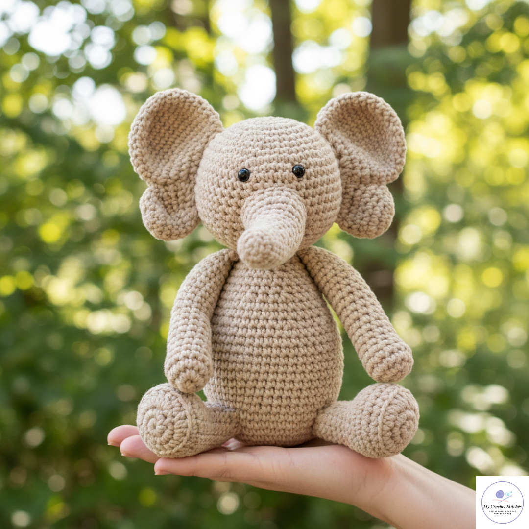 🐘Eddie the Elephant - Crochet Pattern