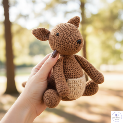 🦘 Kikiroo the Kangaroo - Crochet Pattern