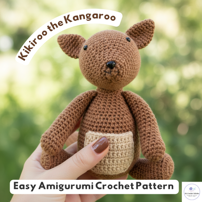 🦘 Kikiroo the Kangaroo - Crochet Pattern