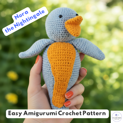 🐦 Nora the Nightingale - Crochet Pattern
