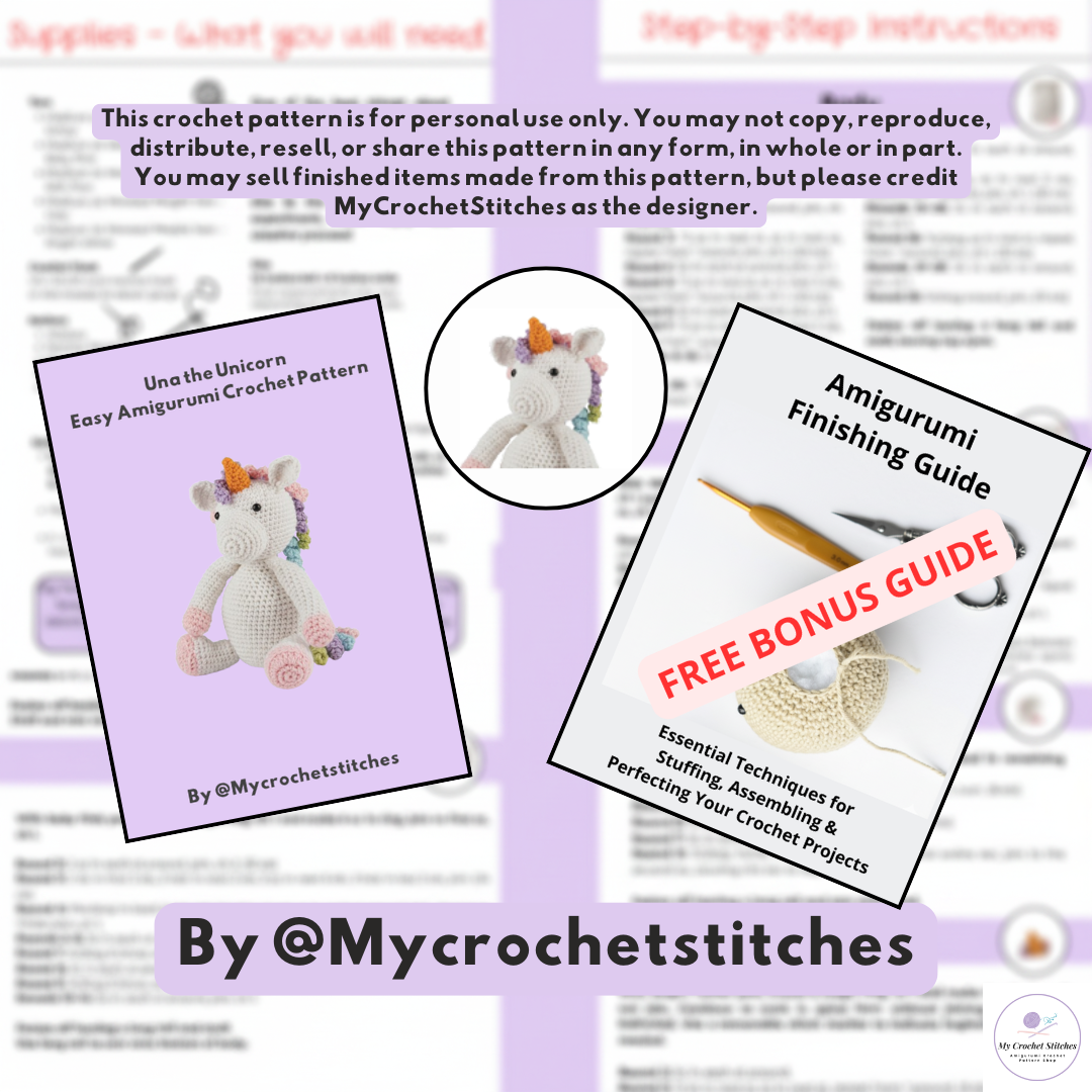 🦄Una the Unicorn - Crochet Pattern