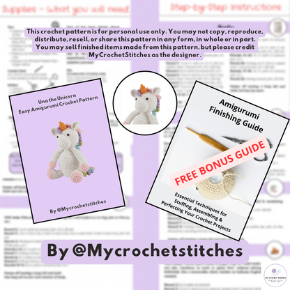 🦄Una the Unicorn - Crochet Pattern