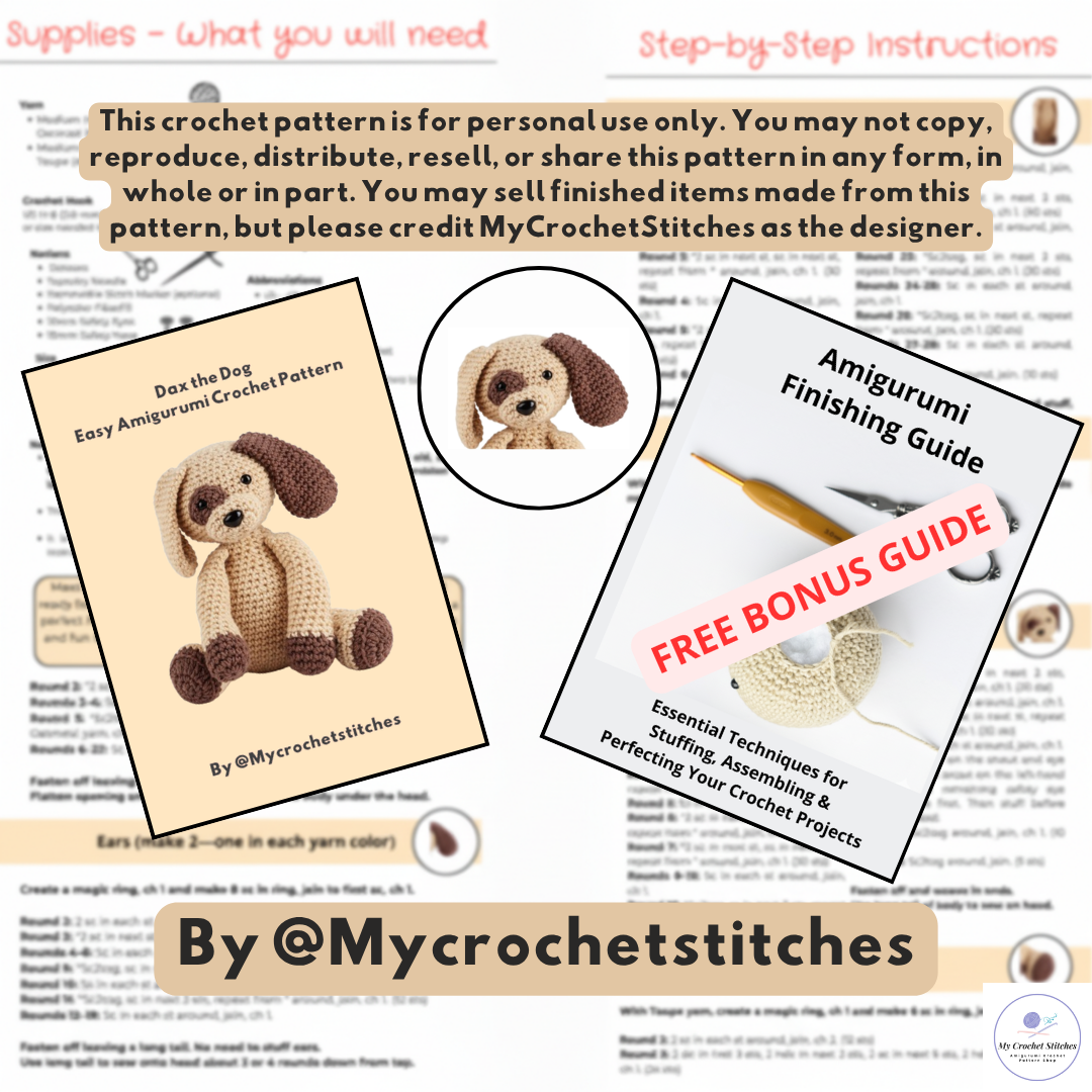 🐶Dax the Dog - Crochet Pattern