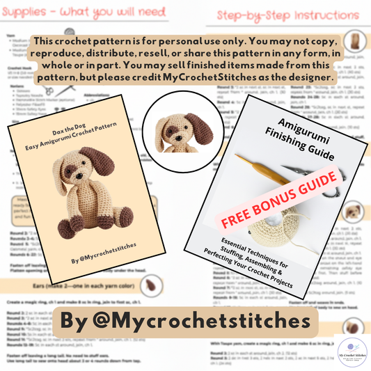 🐶Dax the Dog - Crochet Pattern