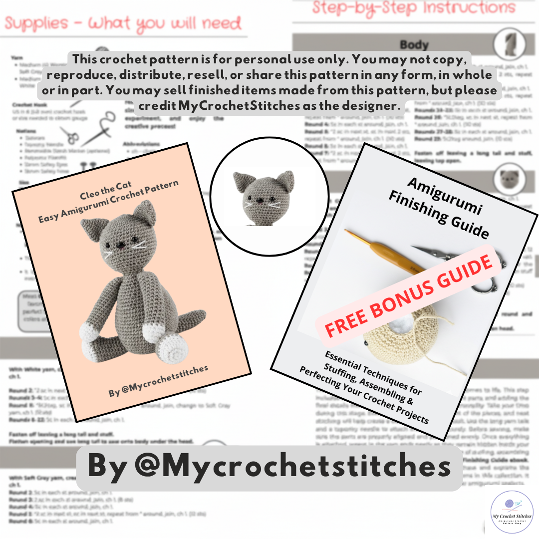 🐱Cleo the Cat - Crochet Pattern