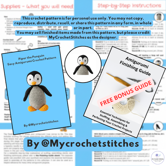 🐧 Piper the Penguin - Crochet Pattern